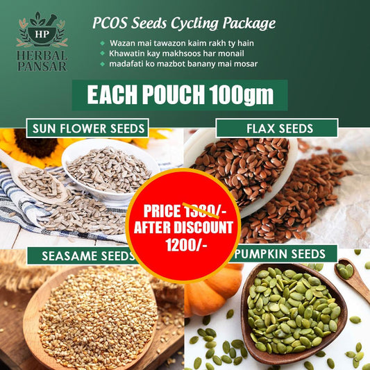 PCOS Seed Cycling Four Seeds Package 100 GRAMS